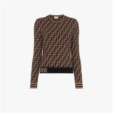 fendi top long sleeve|Tops & Shirts .